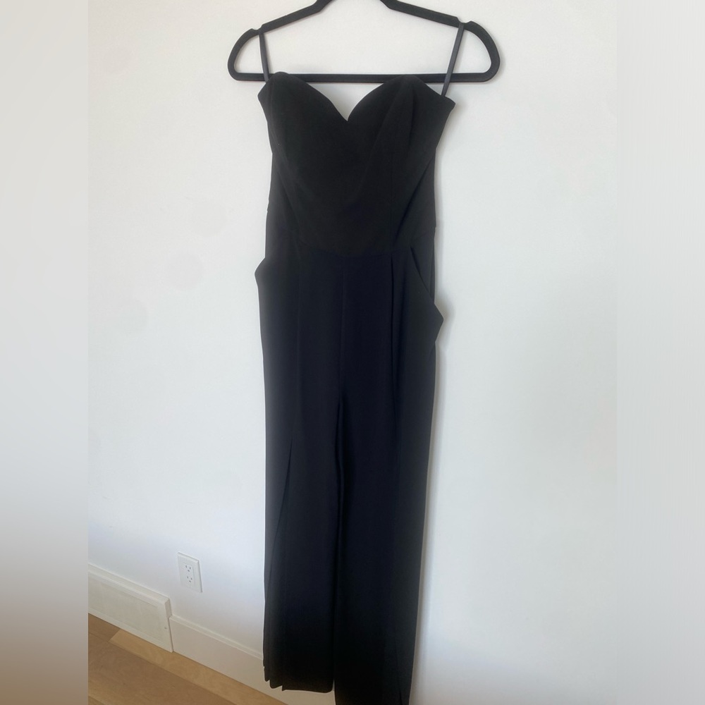 BEBE X NAVEN Black strapless Jumpsuit